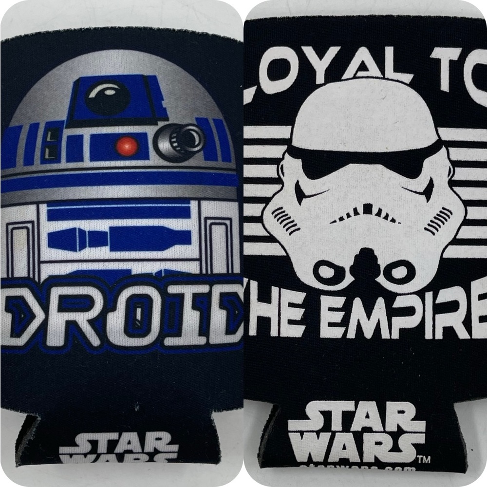 Star Wars‎ Loyal To The Empire & Droid R2D2 Can Cooler Koozie Lot of 2 Neoprene